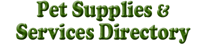 Pet Supplies & Services Directory